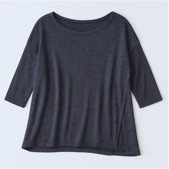 WHBM Boxy Layer Navy Shimmer Pullover Poncho Sweater Size XS (Runs Large)πβ¨π - Picture 4 of 16